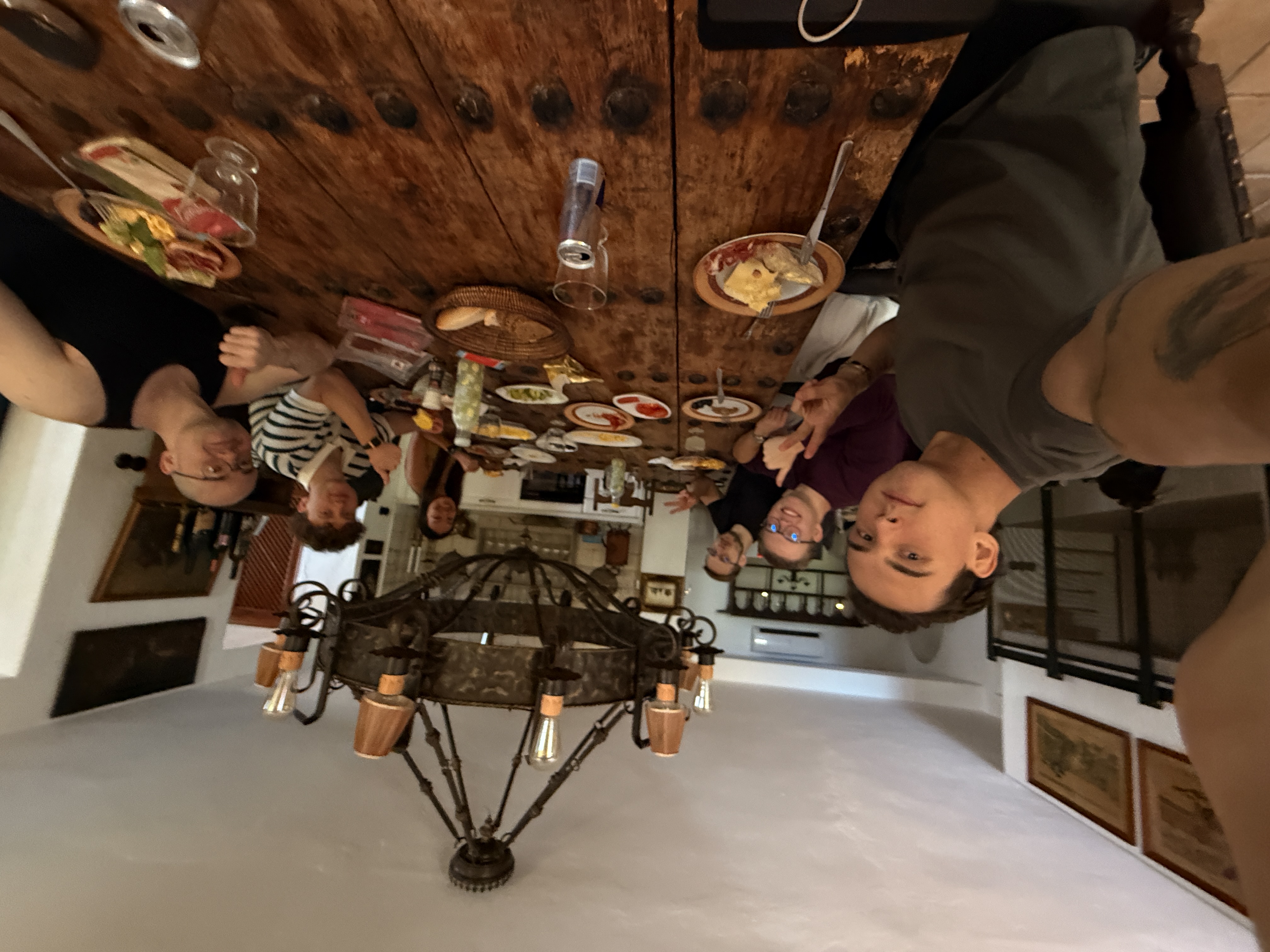 The team at an offsite retreat
